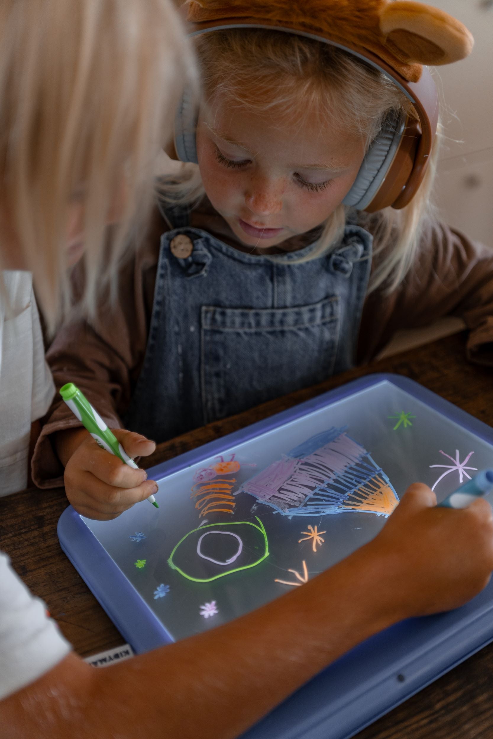 Kidydraw PRO blauw manga - lichtgevend tekenbord