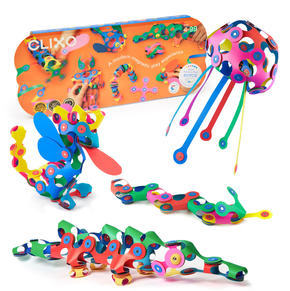 Clixo | Super Rainbow Pack - Set van 60