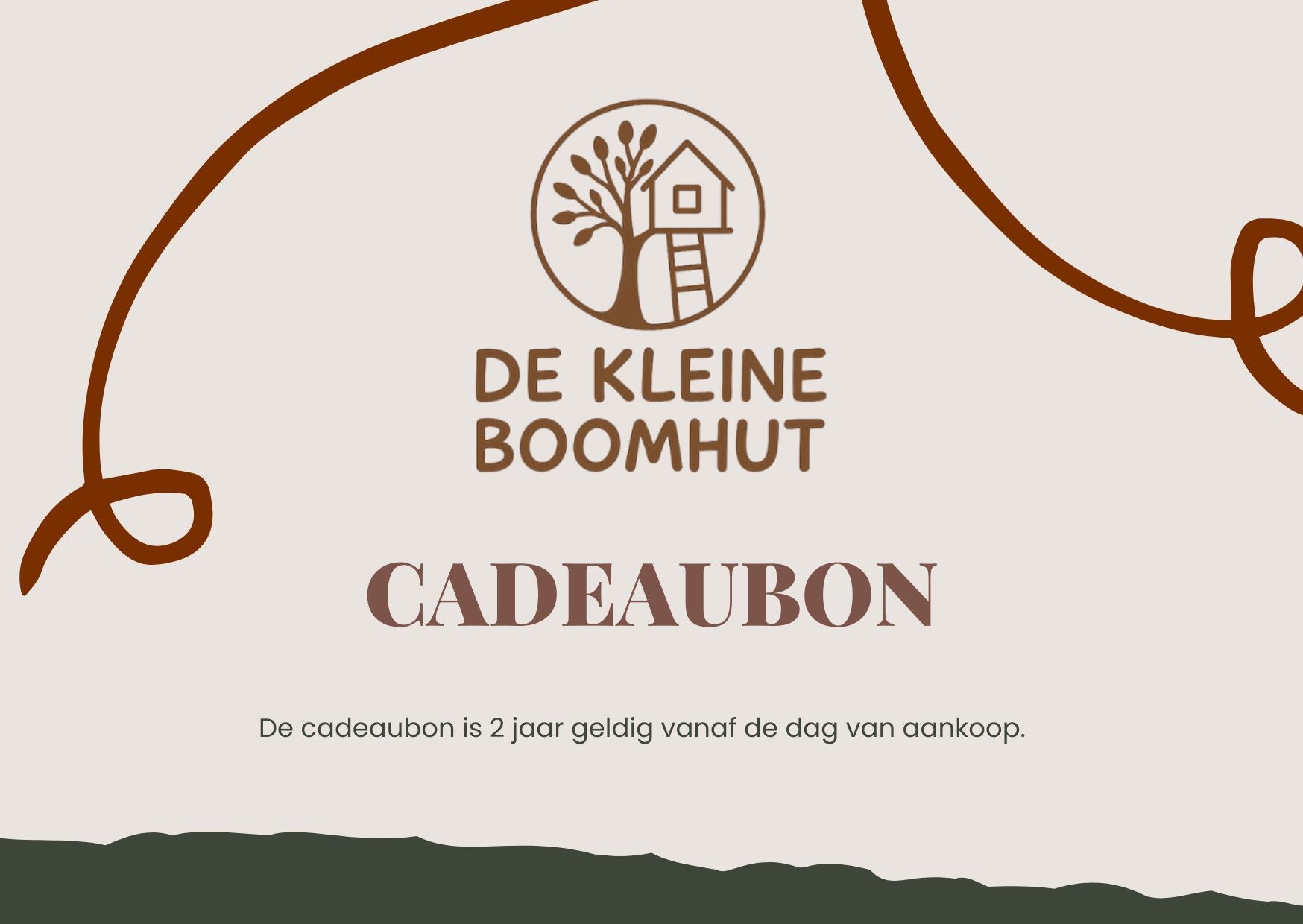 De Kleine Boomhut-cadeaubon