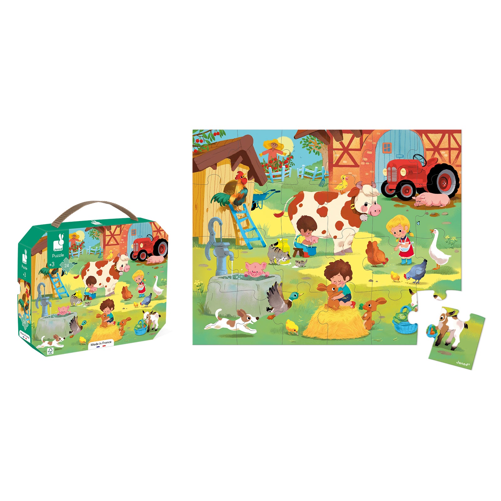 Janod Puzzel - Op de Boerderij 24 stukjes