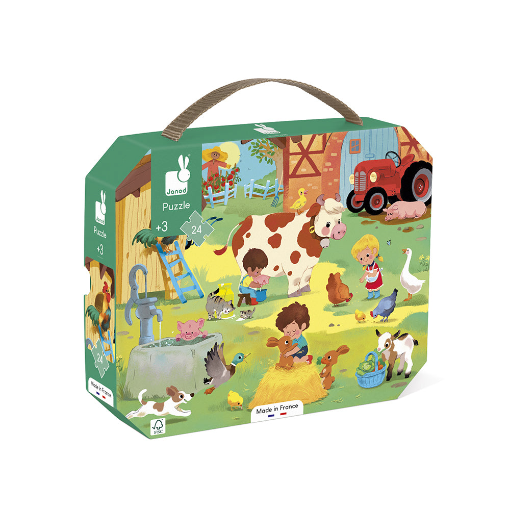 Janod Puzzel - Op de Boerderij 24 stukjes
