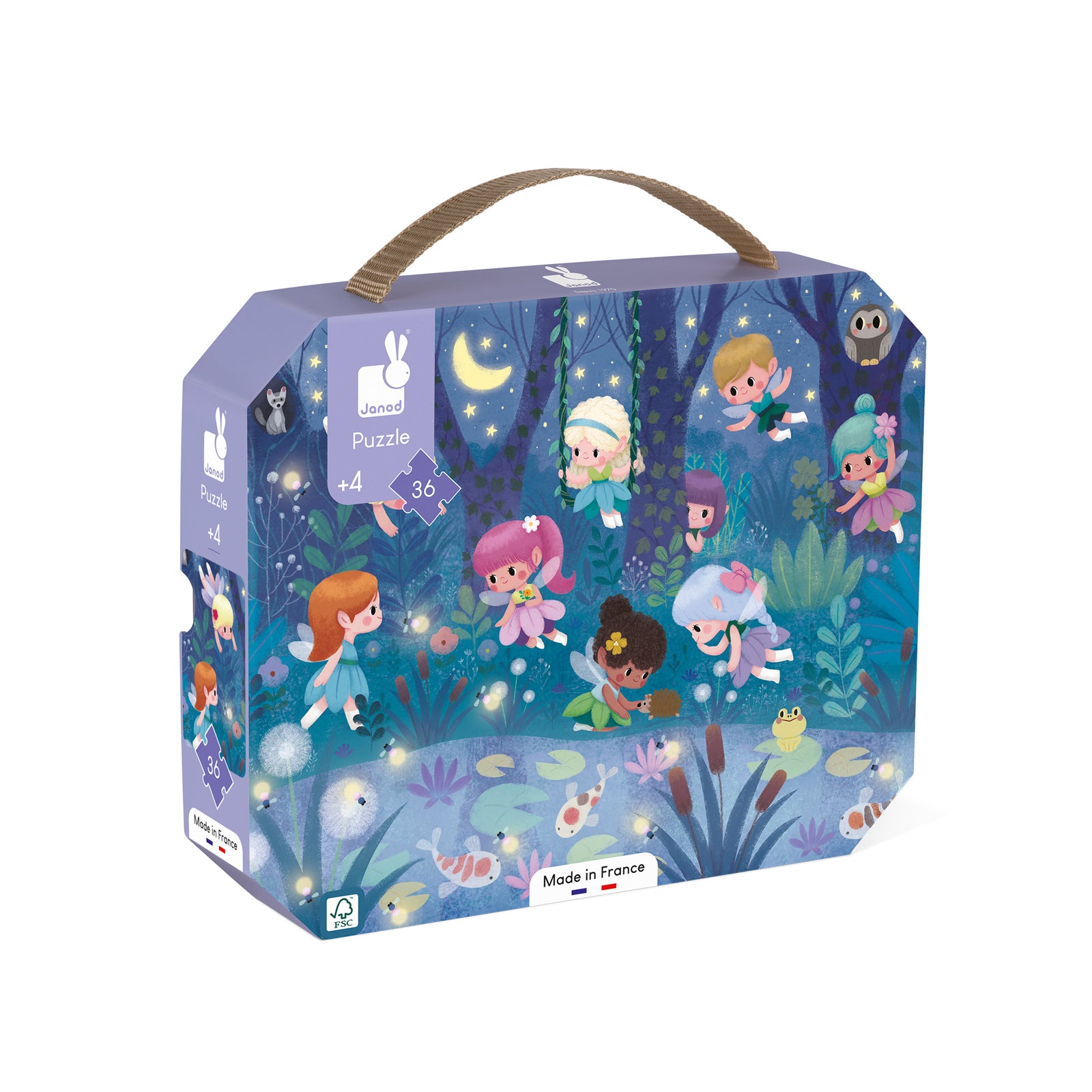 Janod Puzzel - Elfjes en Waterlelies 36 stukjes