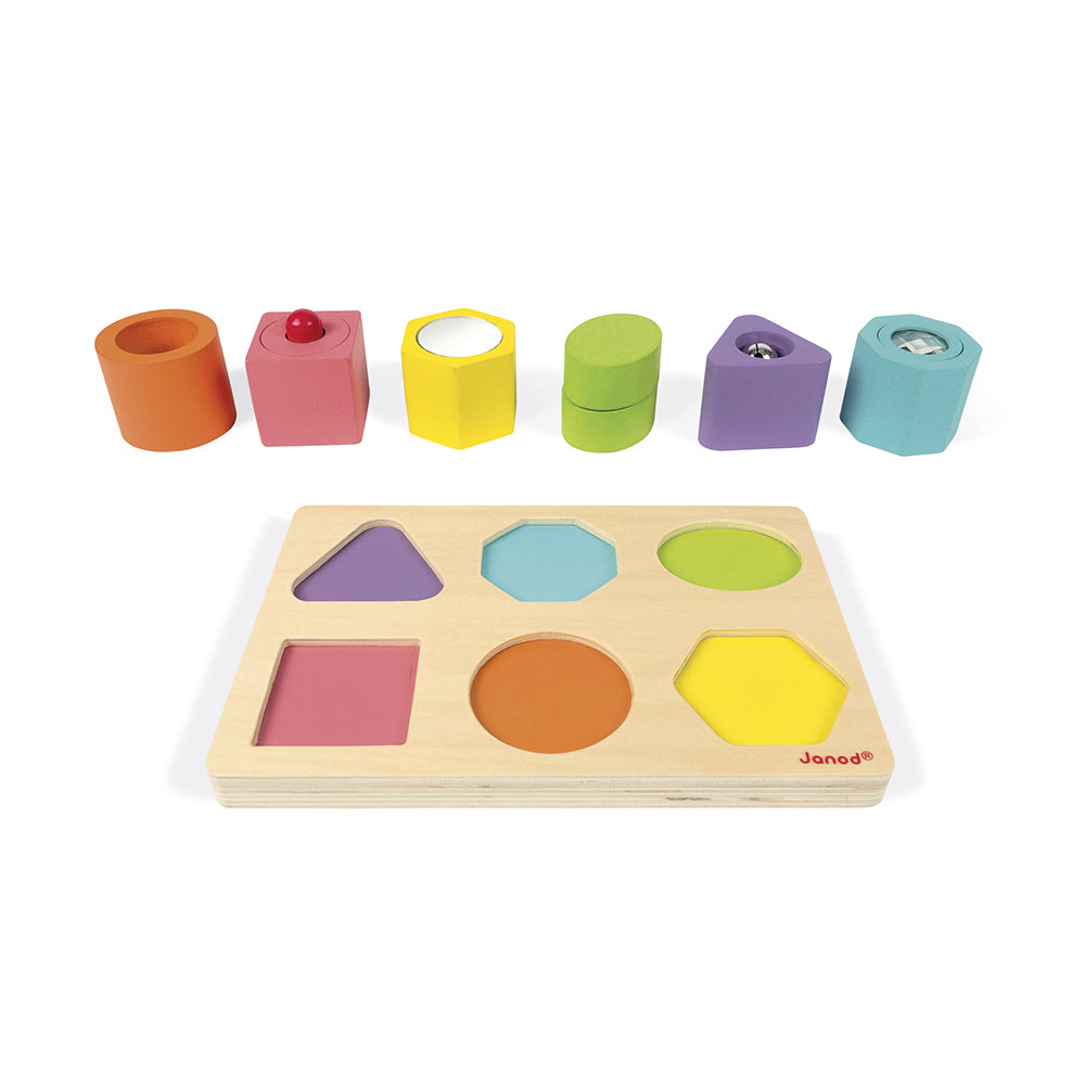Janod I Wood - Vorm en geluid puzzel