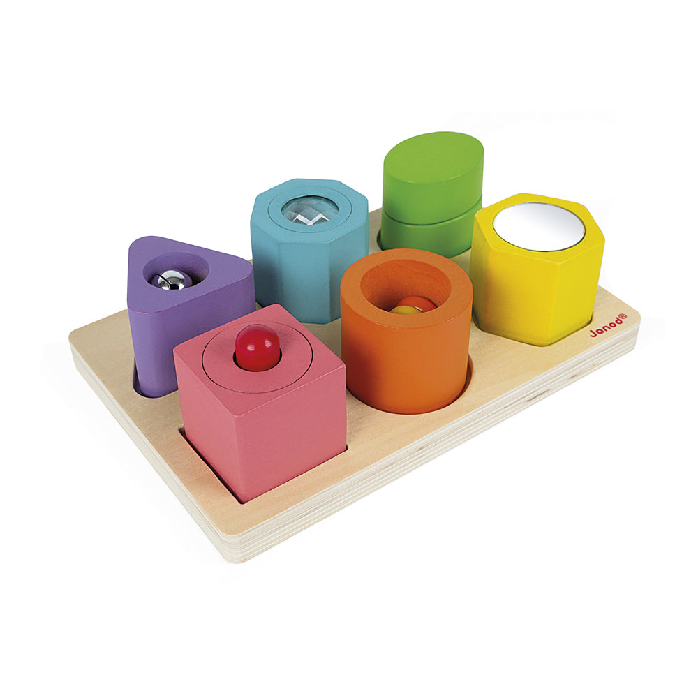 Janod I Wood - Vorm en geluid puzzel