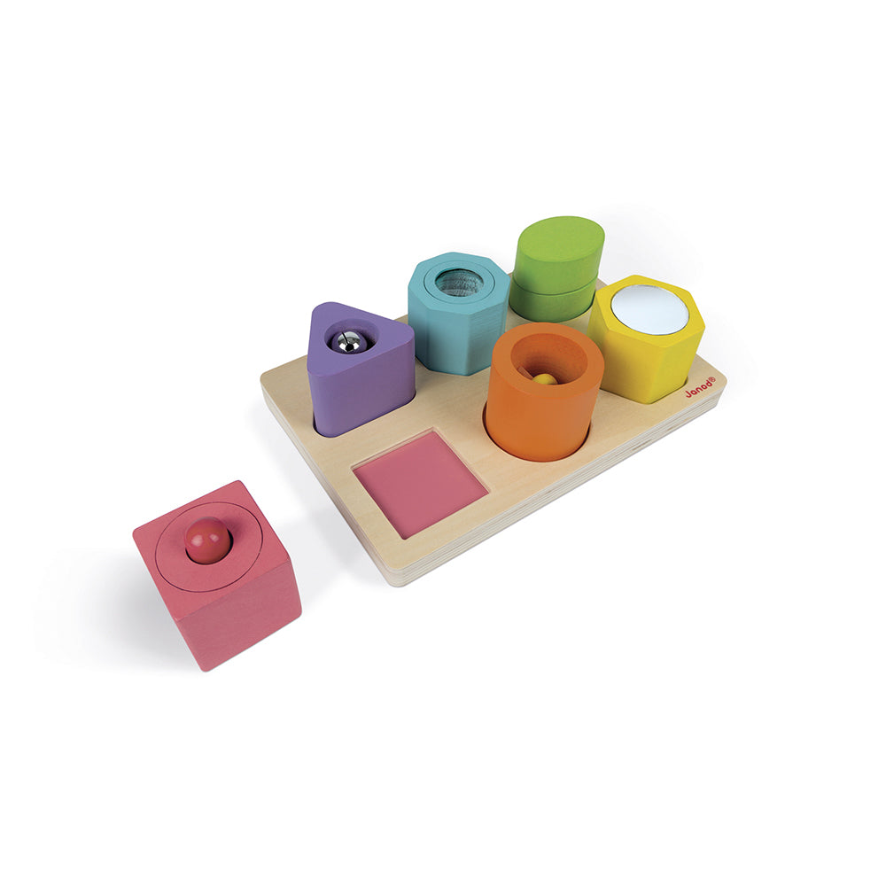 Janod I Wood - Vorm en geluid puzzel