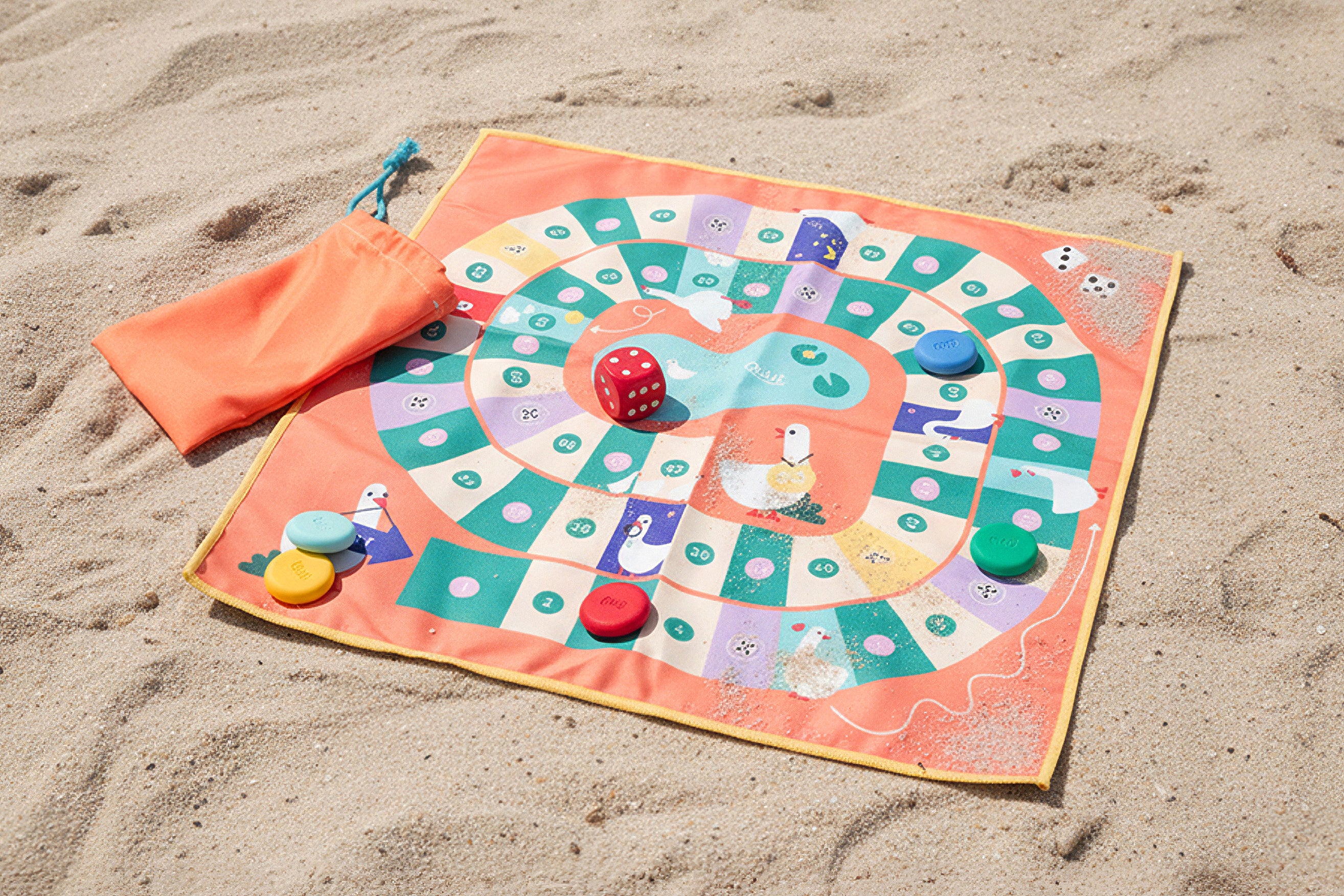 Quut - travel set Ganzenbord + Slangen & Ladders 2 in 1