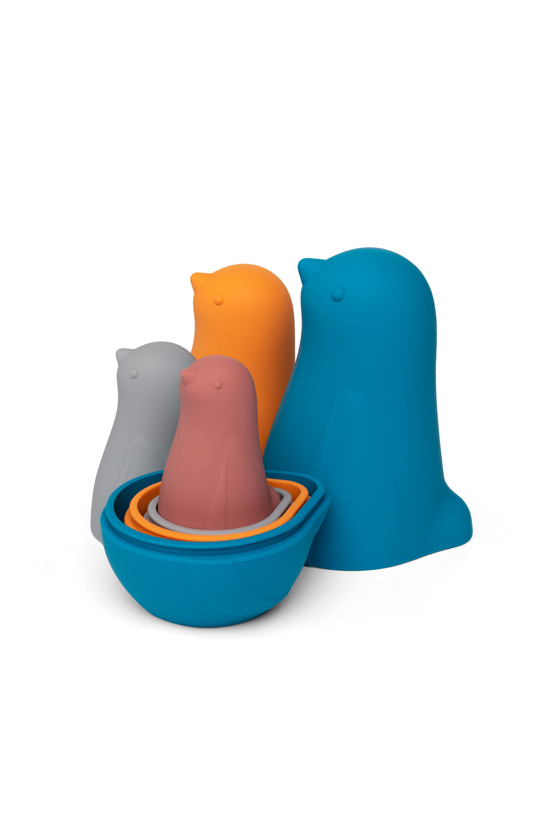 Little L - Birds Matroesjka - Oranje en Petrol