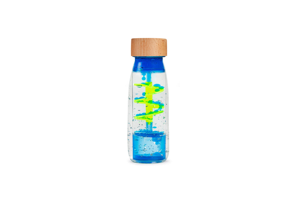 Petit Boum - Sensorische fles - Spiraal Blauw