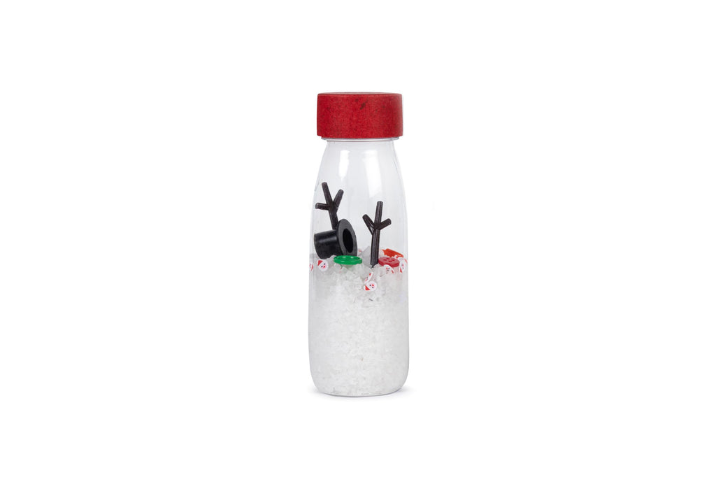 Petit Boum - Sensorisch Fles - Kerstmis / Sneeuwpop