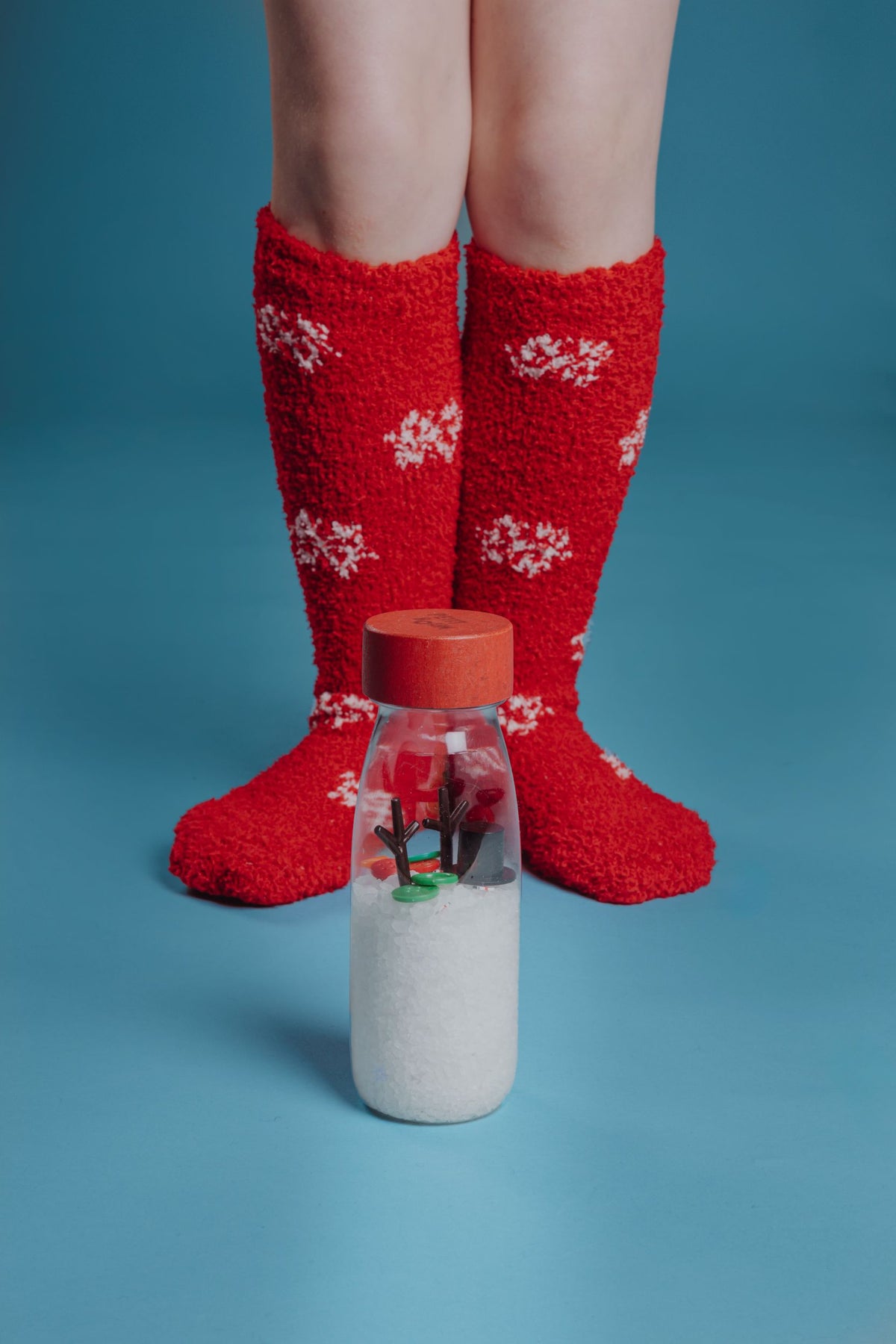 Petit Boum - Sensorisch Fles - Kerstmis / Sneeuwpop