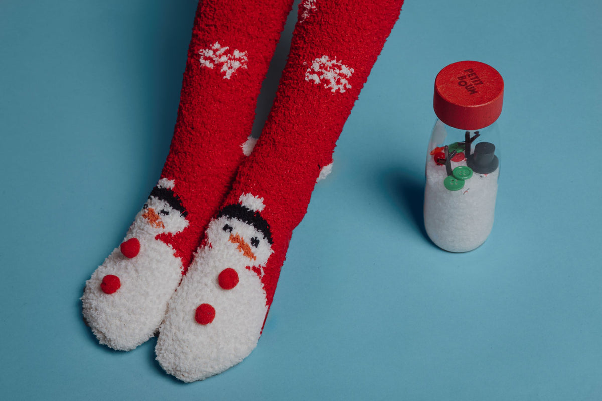 Petit Boum - Sensorisch Fles - Kerstmis / Sneeuwpop