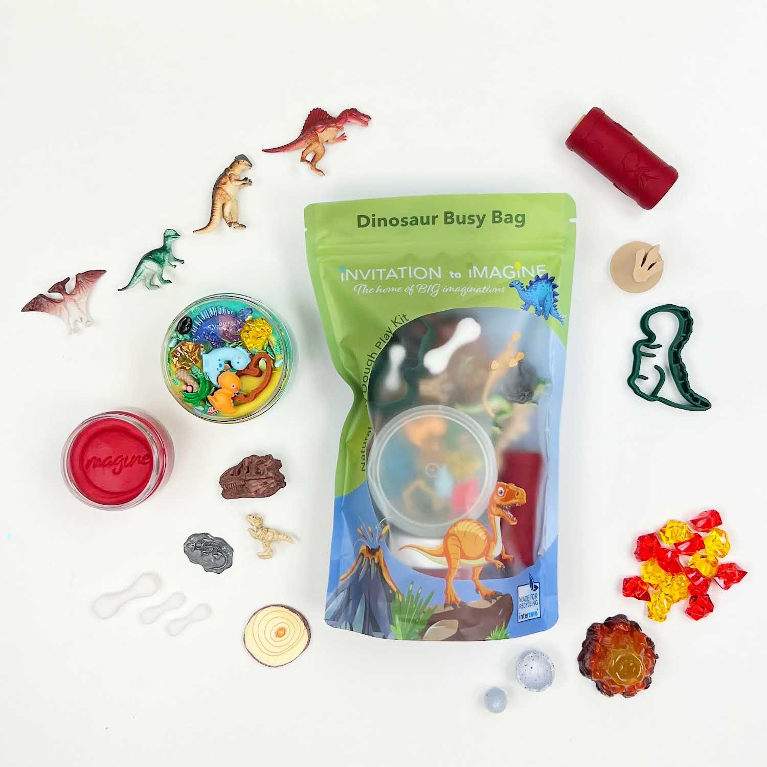 Invitation to Imagine - Busy Bag - Dino