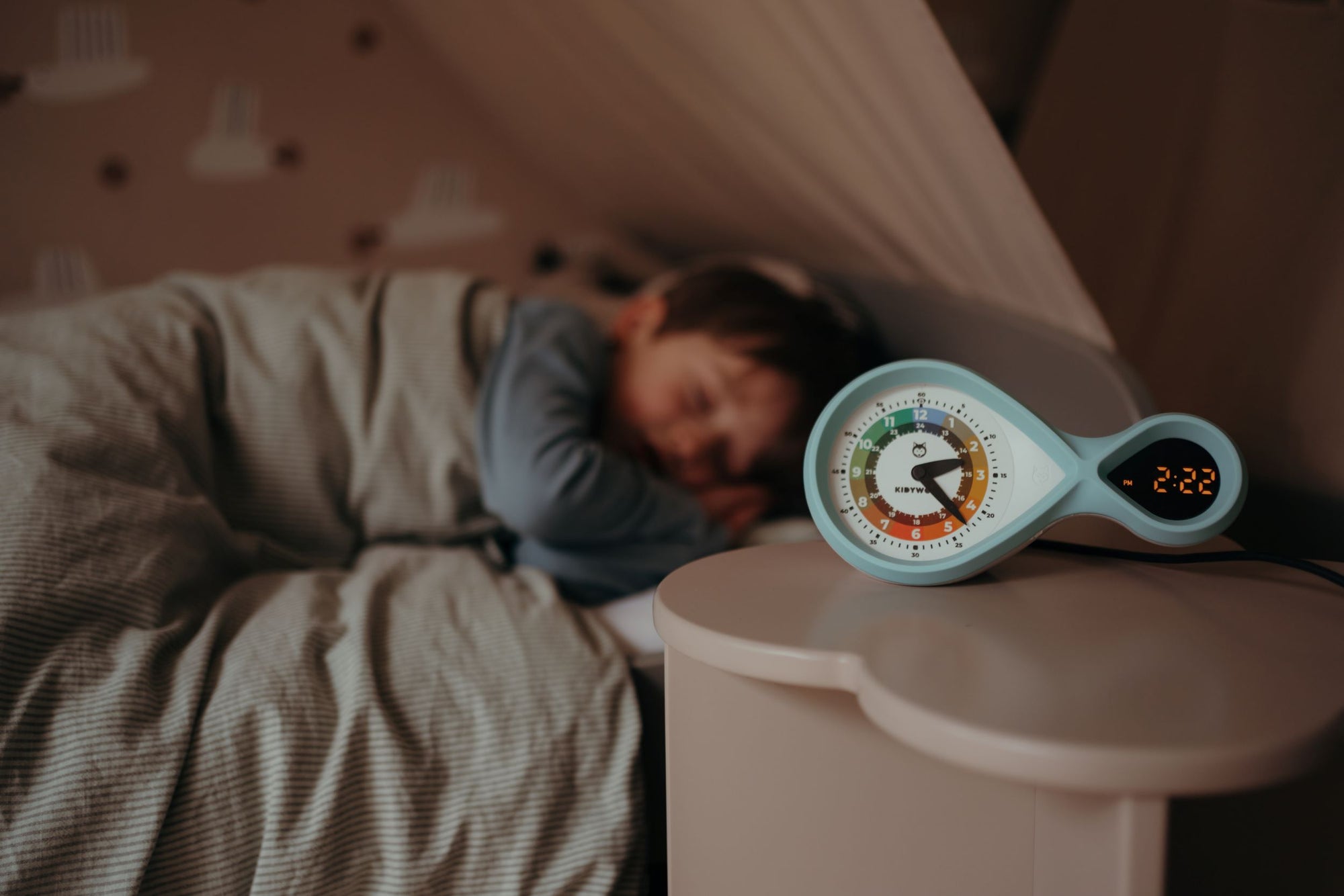 Kidyalarm - blauw (leren klokkijken)