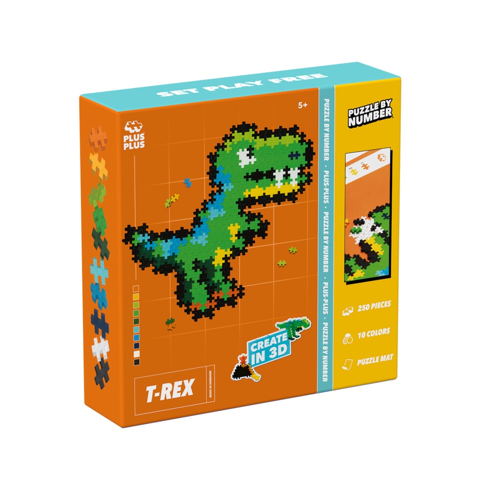 Puzzel op nummer T-Rex Plus-Plus (250 st.)