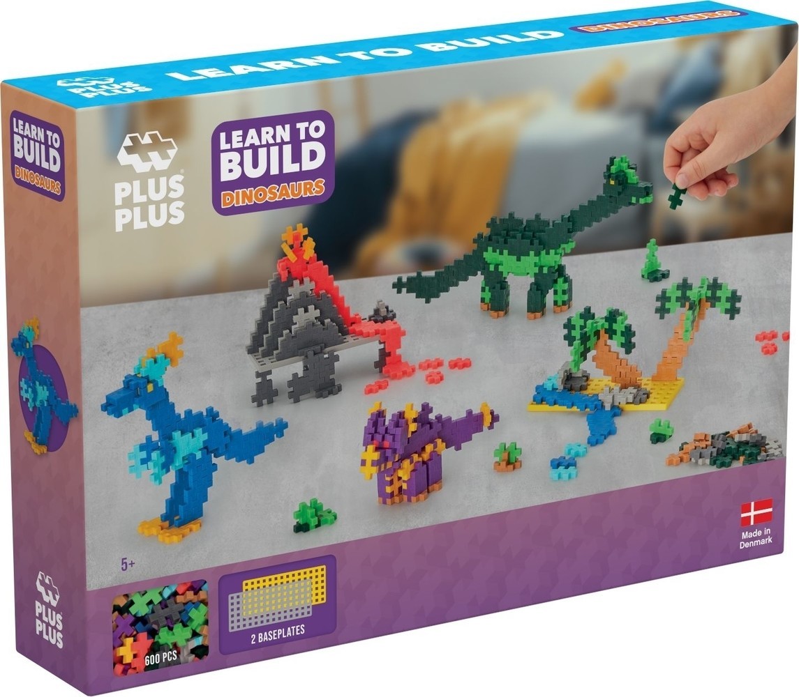 Plus-Plus Learn to Build dino`s: 600 st.