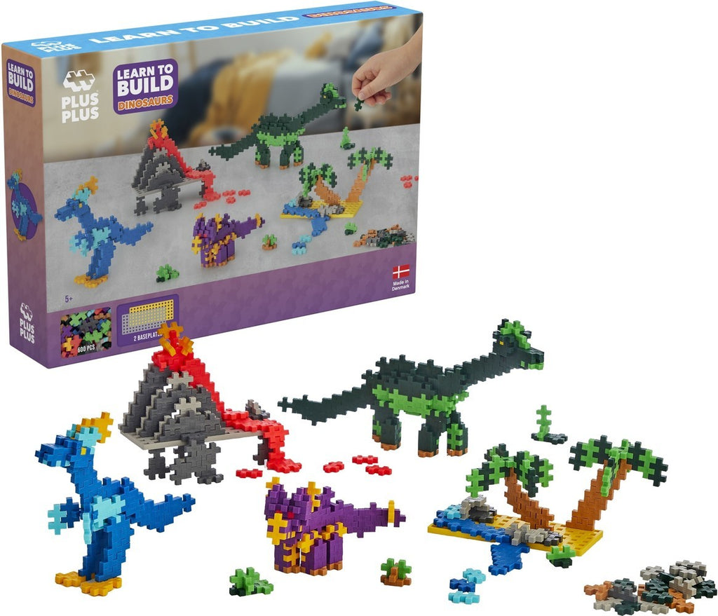 Plus-Plus Learn to Build dino`s: 600 st.