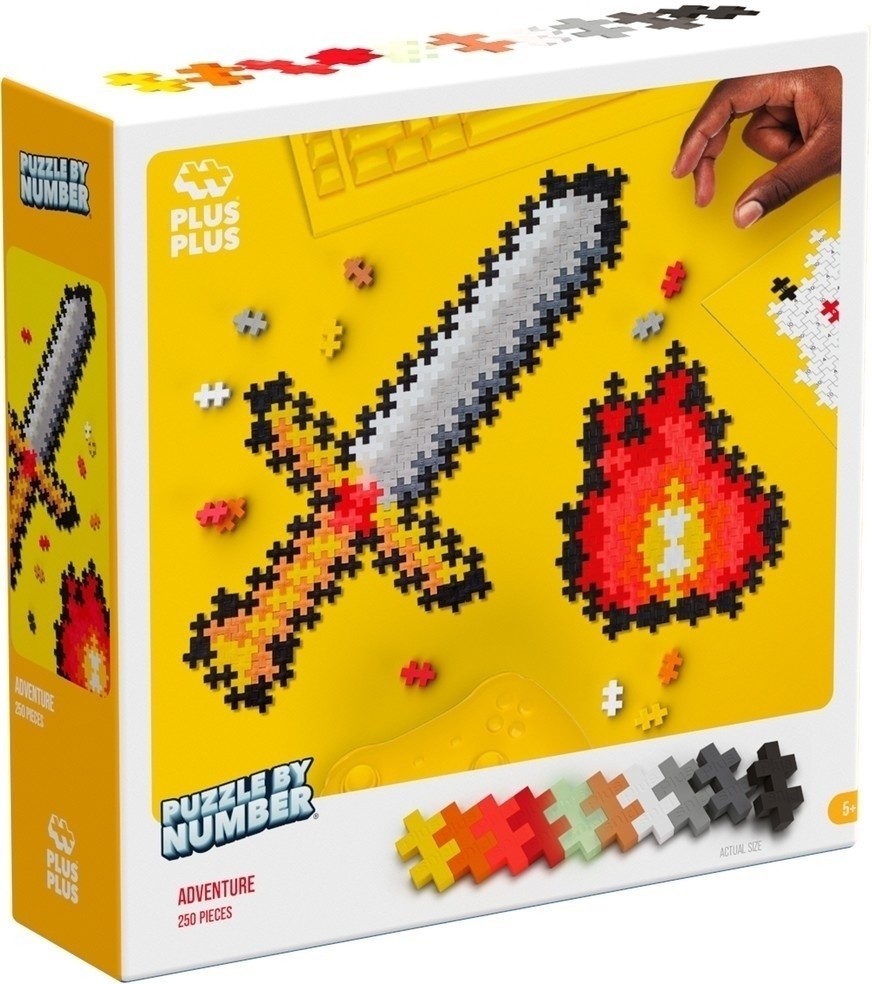 Puzzel op nummer zwaard Plus-Plus: 250 st.