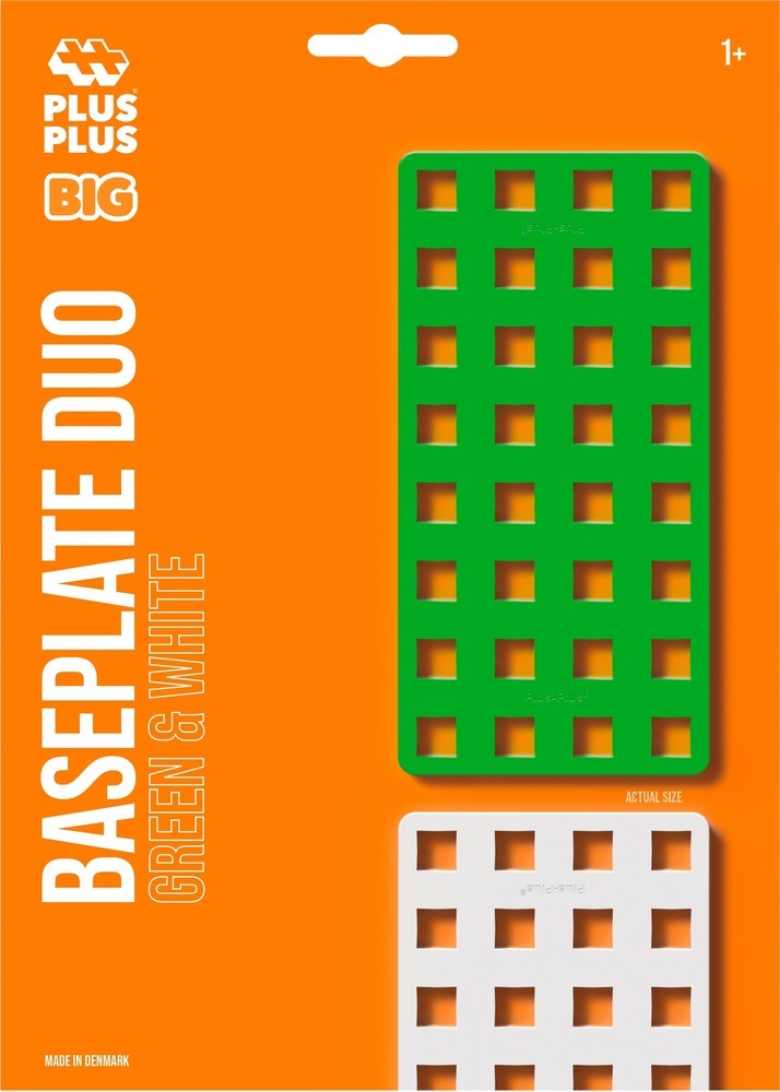 Bouwplaat groen/wit BIG Plus-Plus 2st.