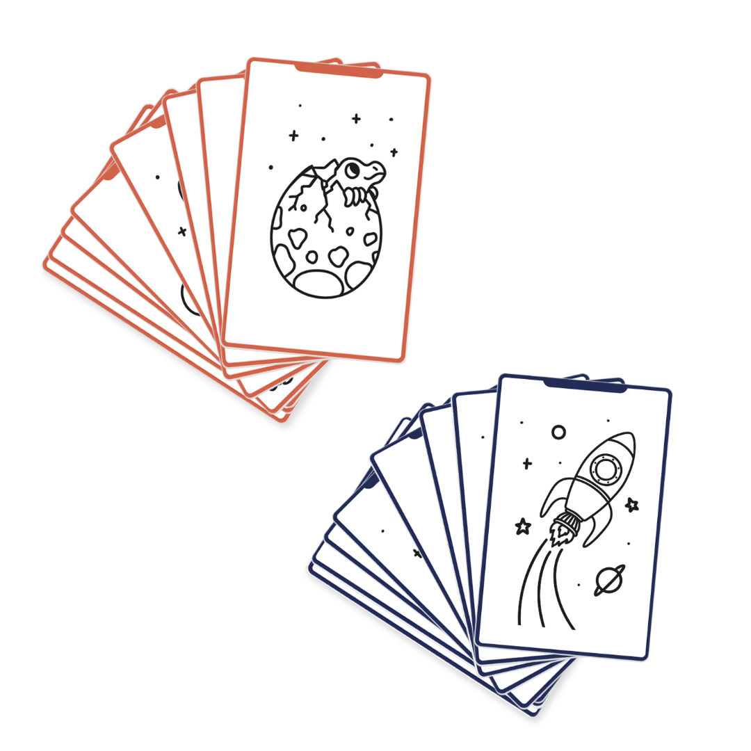 Kidydraw mini Refill - Dinosaurussen en sterrenhemel