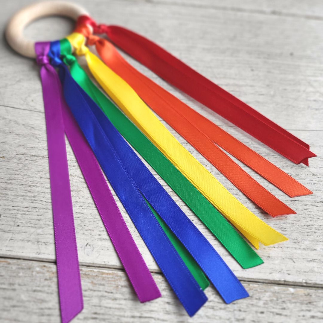 Little Botanic Label - babyhandvlieger regenboog